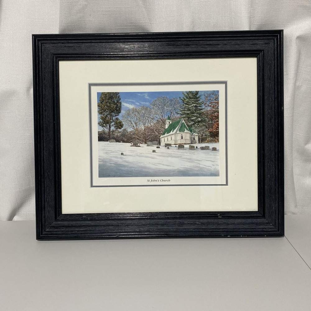 William Mangum St. John's Episcopal Church Valle Crucis NC Framed Wall Art Print